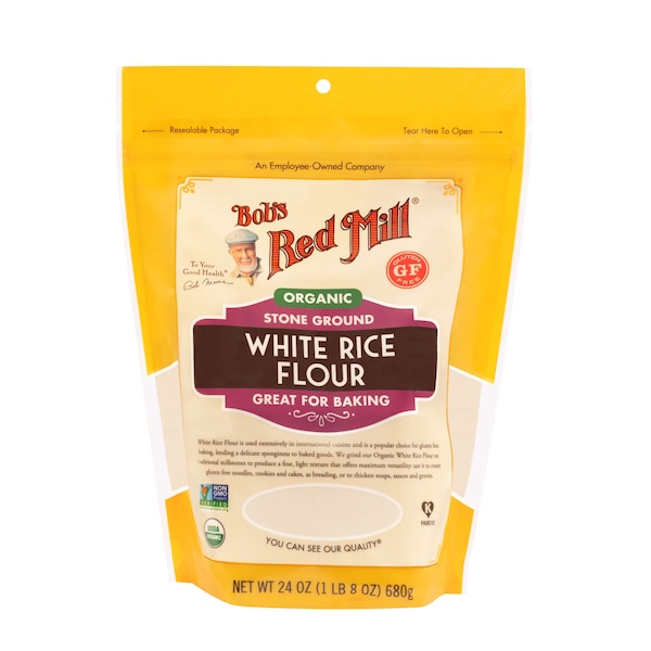 Bob's Red Mill Organic White Rice Flour 24 oz. Pouches, PK4